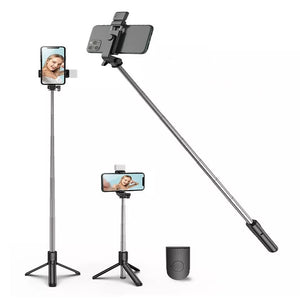 SELFIE STICK TRIPODE CONTROL Y LUZ H1S